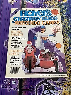 Game Player’s Magazine Nintendo Strategy Guide Vol 2 Issue 4 1989 Mega Man • $25