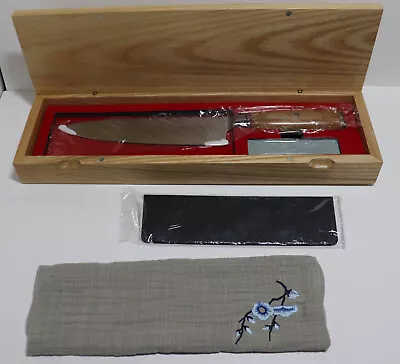 Master Maison Authentic 8  Damascus Steel Chef Knife With Full-Tang Wood Handle • $59.99