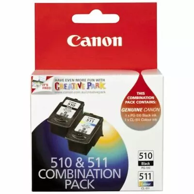 Canon Ink Cartridge PG-510 CL-511 Combination Pack Genuine Brand New • $39.95