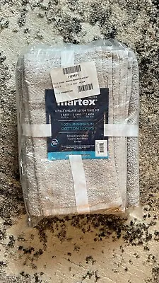 Martex 6 Piece- Ringspun Cotton Towel Set- 2 Bath- 2 Hand - 2 Wash • $15