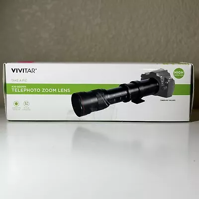 Vivitar 420-800mm Telephoto Zoom Lens For SLR Cameras F/8-16 V-420800-NOC READ • $49.95