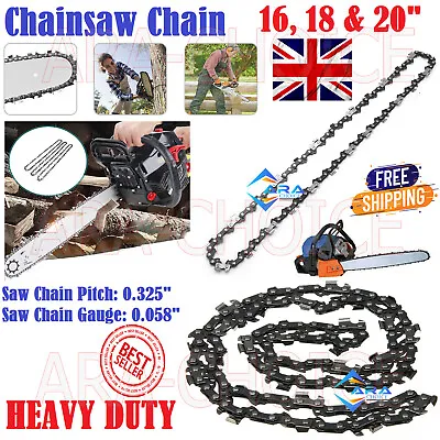 16/18/20  Heavy Duty Electric Kings Bar Chainsaw Chain Precision Cutting Cutter • £8.25