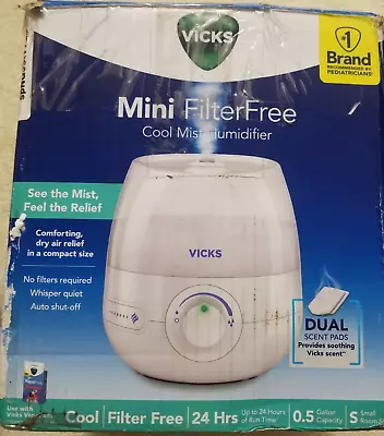 Vicks Mini Filter Free Cool Mist Humidifier Small Room – Variable White  • $24.99