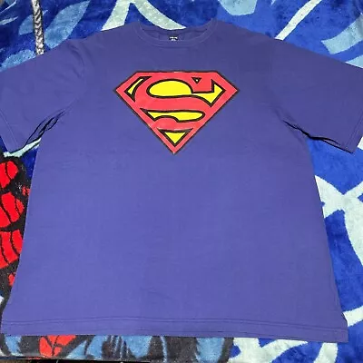 Vintage DC Comics Superman S Shield Logo Symbol Made In USA T-Shirt Size XL • $24.25