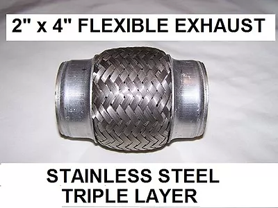 Woven Flex Exhaust Pipe Flexible Repair 50mm Audi Volkswagen; 2 INCH ID • $15.99