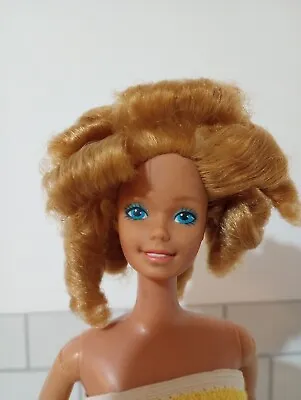 Mattel 1981 Magic Curl Barbie Doll #3853 SuperStar Era Wrap Around Towel Girl 3+ • $13.61
