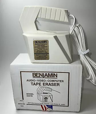 Vintage  Benjamin Model 24-016 Audio-Video-Computer Tape Eraser • $26.40