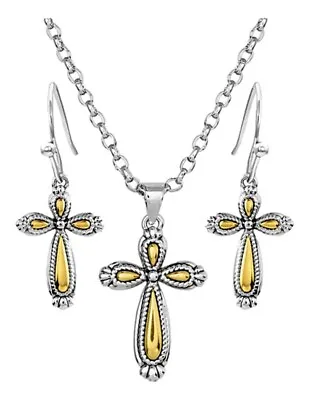 Montana Silversmiths Jewelry Set Womens Gleaming Faith 18.5  JS5693 • $70