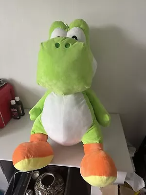 Large Super Mario Yoshi Plush Soft Toy Height 34” XL 2022 Nintendo Collectible • £56.99