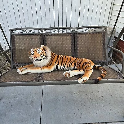 Large Siberian Tiger Stuffed Animal Plush 36'' Realistic Bed Pillow Throw NO Tag • $49