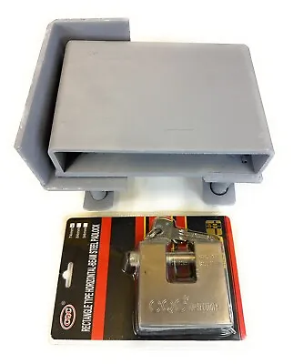 Bolt On Shipping Container Lock Box Padlock Welded On Bolts & Free Shipping • $64.95