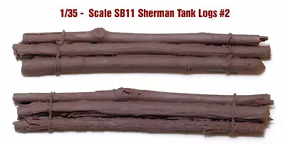 1/35 Sherman Tank Logs  SB11  - Value Gear Resin - 2 Pieces • $5