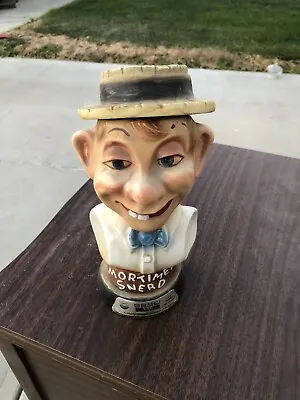 Goofy Face Of Mortimer Snerd Collectible Kentucky Whiskey Porcelain Decanter  • $23