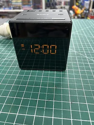 Sony ICF-C1 FM/AM Radio Alarm Clock Black Cube Tested & Working • $24