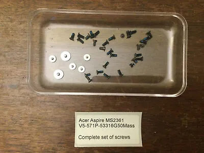 Acer Aspire V5-571 V5-571P MS2361 Complete Set Of Original Genuine Laptop Screws • £5