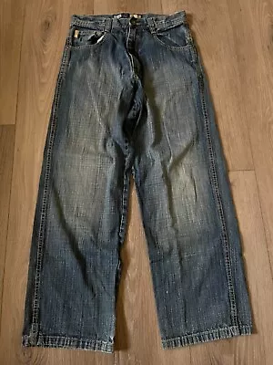 Southpole Jeans Baggy 29x28 Y2K Medium Wash JNCO Kikwear GAT Menace MacGear Wide • $50