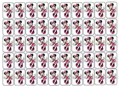 50 Minnie Mouse In Pink Envelope Seals / Labels / Stickers 1  By 1.5  • $2.19