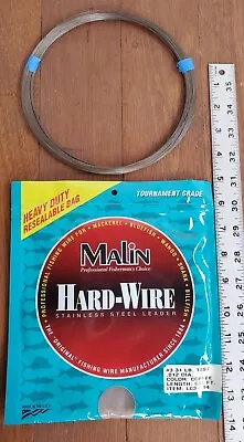 Malin Hard Wire Size #3 31 Pound Test 651 Ft Fishing Wire Leader LC3-14 Coffee • $49.99