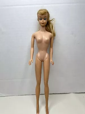 Vintage 1958-1962 Midge Barbie Doll Mattel Patented Blonde Swirl Ponytail #4 • $150