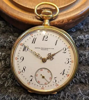 Patek Philippe Pocket Watch - Solid 18k Gold Early 1900's Excellent Dial • $2476