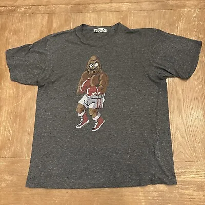 Mike Tyson’s Punch Out Bald Bull T Shirt Size L Gray • $14.95