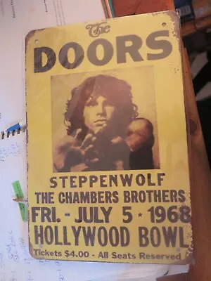 THE DOORS METAL RETRO STYLE SIGN 30 By 20 Cm • $10