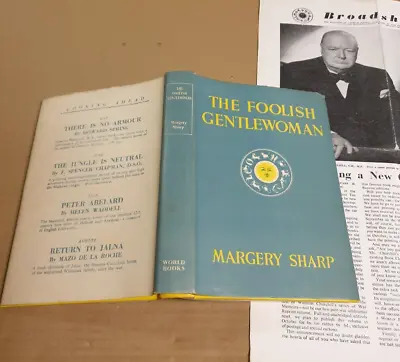 £2.95 • Buy The Foolish Gentlewoman Margery Sharp Hardback Reprint Society 1950 Ref BB65