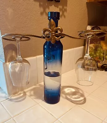 Metal  Wine Bottle & Glasses Holder  Wired Decorative  Countertop • $15