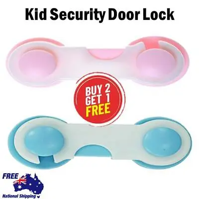 $2.72 • Buy Adhesive Kids Baby Safety Lock Drawer Door Cupboard Cabinet Fridge Toilet Belt