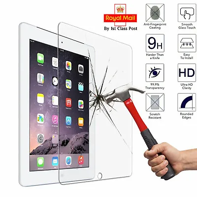 Premium Strong Quality Tempered Glass Screen Protector For Apple IPad Air 1 2  • £6.57
