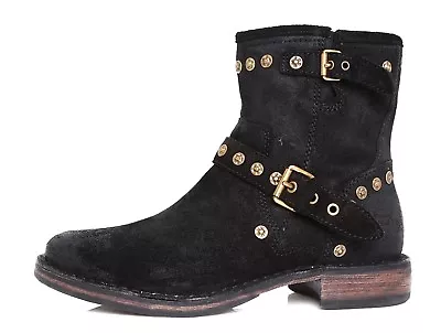 UGG Australia Fabrizia Studs Leather Boot Black Women Size 6 4098 * • $89.60