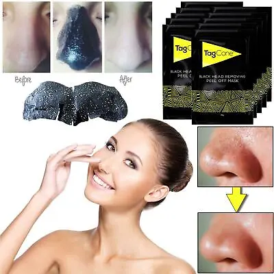 10 X Tagcone Blackhead Removal Strips Nose Mask Deep Cleansing Pore Treatment • £1.75