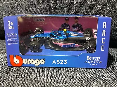 Bburago F1 Alpine A523 #10 Pierre Gasly 2023 1:43 Model New In Box • $25