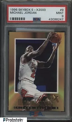 1996-97 Skybox E-X2000 #9 Michael Jordan Chicago Bulls HOF PSA 9 MINT • $152.50
