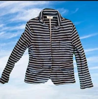 Whistles Blazer Stripey Jersey Jacket Cardigan - Maritime Boat Theme • £25