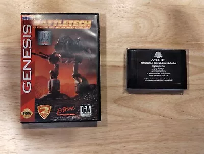 BattleTech  Sega Genesis Prototype /Demo Cartridge Very Rare W/ CIB Game • $649.95