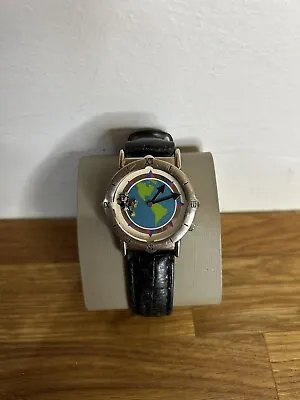 Vintage Mickey Mouse Watch World Traveler Disney 90s Untested Needs New Battery • $19.99