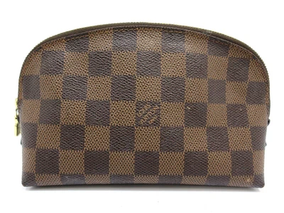 £223.51 • Buy Auth LOUIS VUITTON Damier Pochette Cosmetic N47516 Pouch PVC Leather 98849