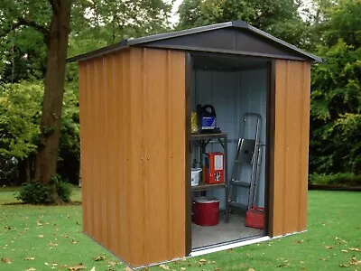 Yardmaster 65WGY Woodgrain Metal Shed • £274.99