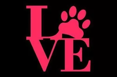 Love Paw Sticker Vinyl Decal Pet Dog Cat Wall Art Shape Car Window Animal Cute • $2.40