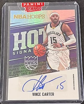 Vince Carter 2017-18 Hoops Hot Signatures Auto Sacramento Kings • $17.50