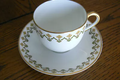 Vintage Haviland France Limoges Cup Saucer Demitasse   FREE US SHIP • $15.99