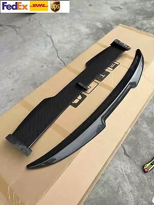 2PCS Real Carbon Fiber Rear Trunk Spoiler Wing For BMW X6 G06 2019-2023 • $499