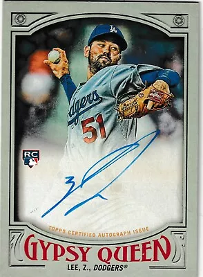 2016 Topps Gypsy Queen Auto Green #GQAZL Zach Lee Serial #89/99 - ROOKIE! • $4.99