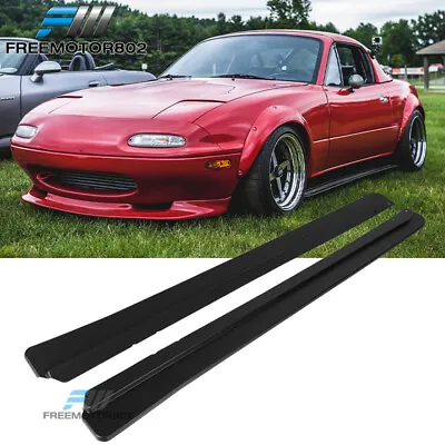Fits 90-97 Mazda MX-5 Miata NA Side Skirts FD Style Extensions Panels Pair PP • $79.98
