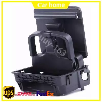 Rear Central Console Armrest Black Cup Holder For VW Jetta MK5 Golf MK6 GTI EOS • $22