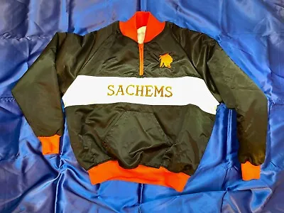 Vintage Middleboro Mass Sachems Nylon Satin High School Wrestling Jacket XL • $29.99