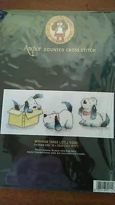 Margaret Sherry  Three LIttle Dogs  Cross Stitch Kit • $30