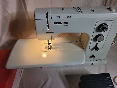 Bernina 830 Record Electric Sewing Machine W/CASE Cord Pedal Feet Needles Extras • $599