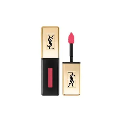 YVES SAINT LAURENT GLOSSY STAIN ROUGE PUR COUTURE LIP BRUSH No17 ENCRE ROSE BNIB • £12.99